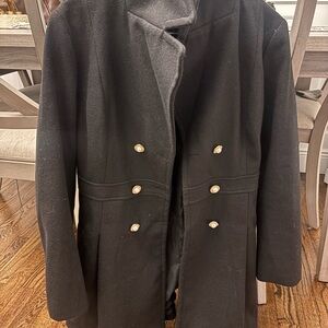 Elegant Black Pea Coat